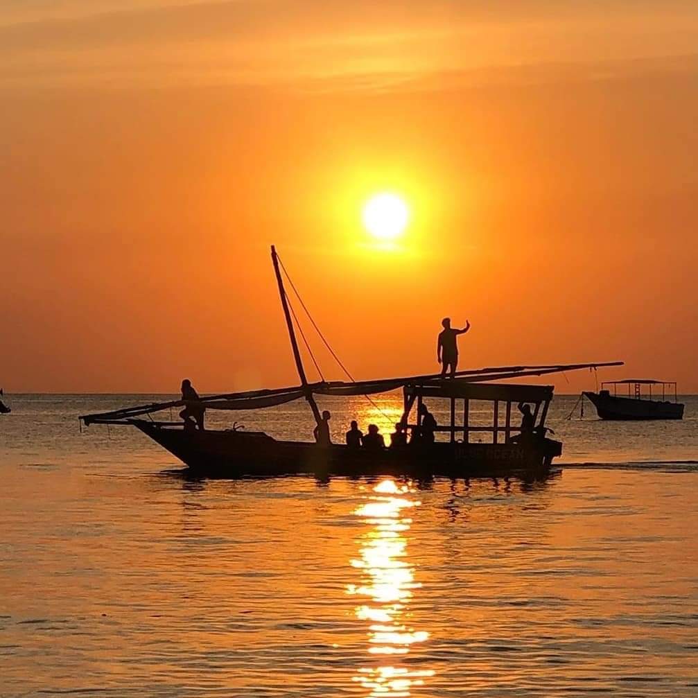 dhow one sunset